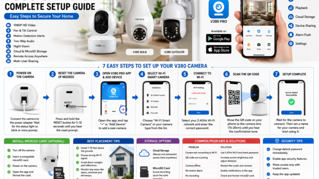 V380 Camera Setup Guide 2026: Complete Installation, App Configuration & Troubleshooting