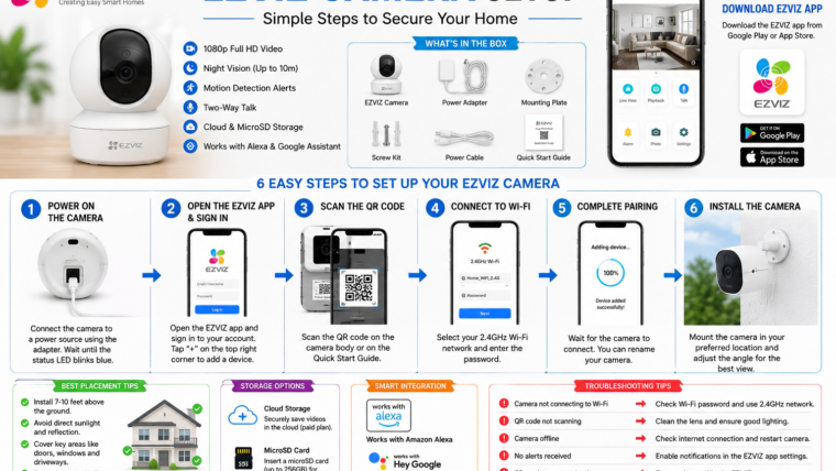 EZVIZ Camera Setup Guide 2026: Complete Installation, Configuration & Troubleshooting
