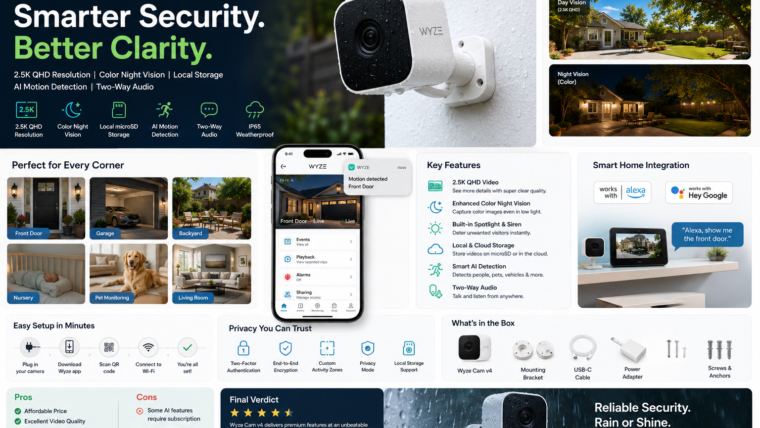 Wyze Cam v4: Complete Smart Home Security Guide