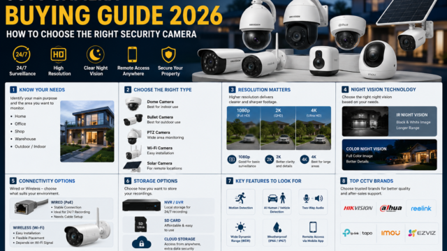 CCTV Camera Buying Guide 2026: How to Choose the Right Security Camera