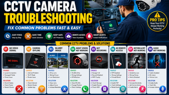 CCTV Camera Troubleshooting Guide 2026: Fix Common Security Camera Problems