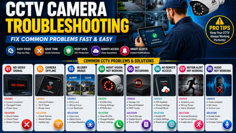 CCTV Camera Troubleshooting Guide 2026: Fix Common Security Camera Problems