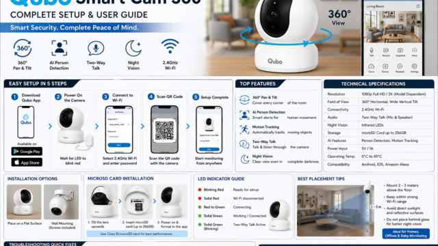 Qubo Smart Cam 360: Complete Setup, Features & User Guide