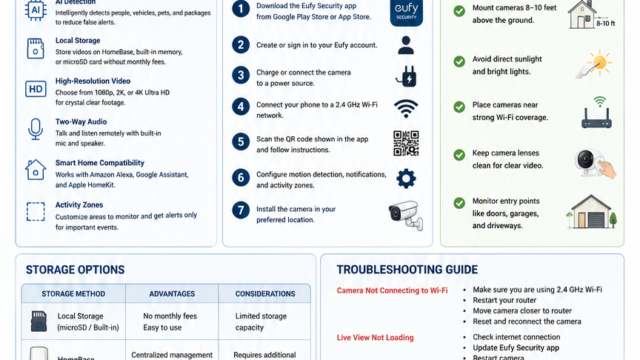 Eufy Camera Guide: Features, Setup, Troubleshooting, Benefits & FAQs