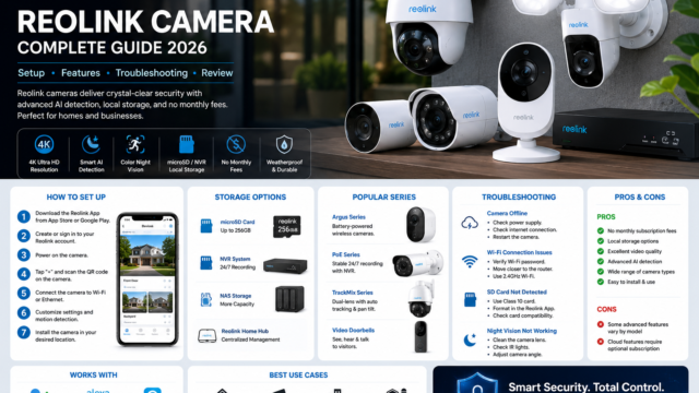 Reolink Security Cameras: Complete Setup, Features, Troubleshooting & Buying Guide