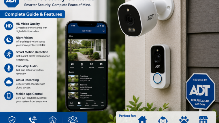 ADT – Most Complete Security System with Cameras