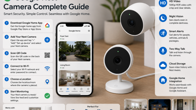 Nest – Most Compatible with Google Home Cameras