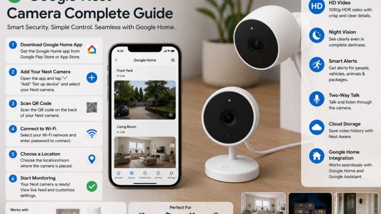 Nest – Most Compatible with Google Home Cameras