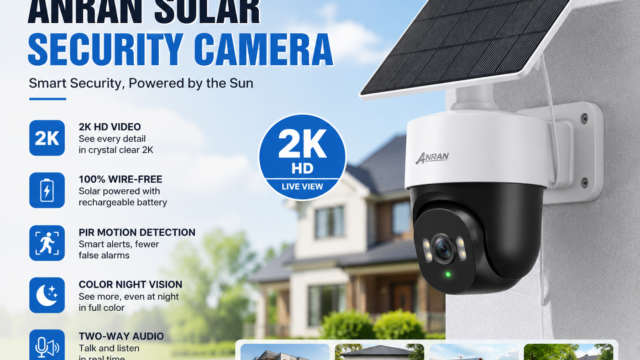 ANRAN Solar Security Cameras Wireless Outdoor,